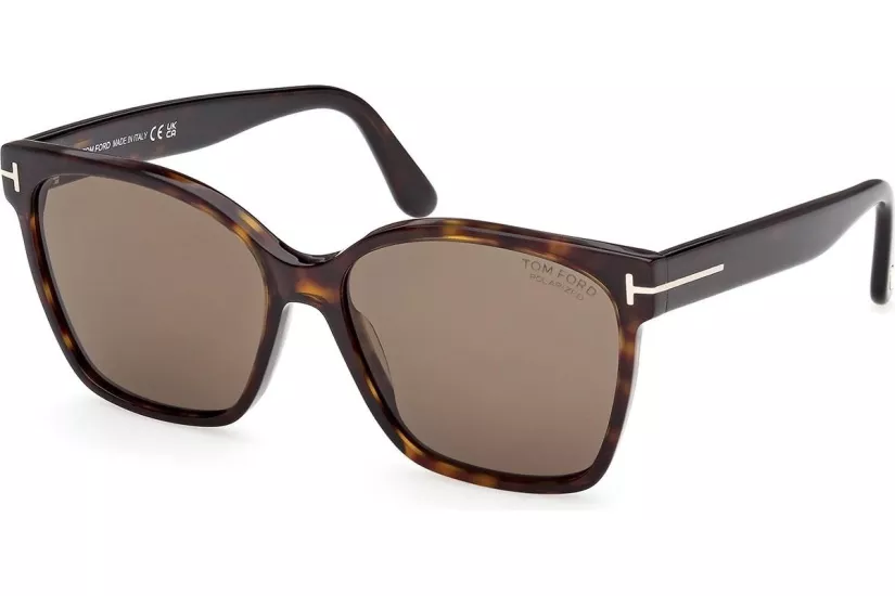 Tom Ford IRIS-02 (FT1312-52H) 56 | Polarize Kadın Kahverengi Güneş Gözlüğü